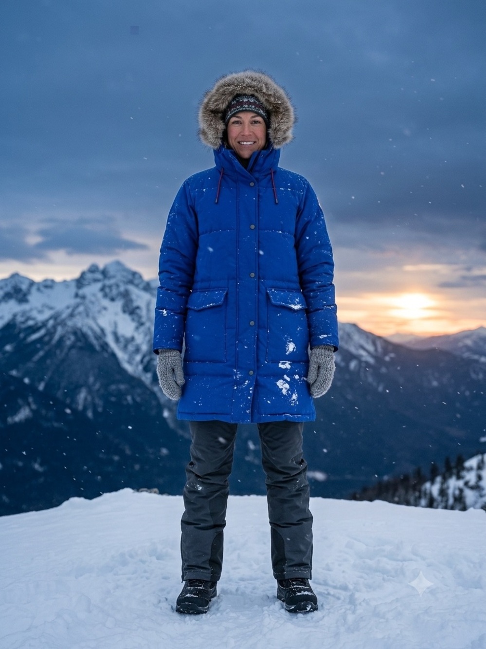 Everlane Royal Blue women’s Puffer Coat